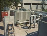 Rooftop equipment at the Hillsborough County Sheriff Work Release Center