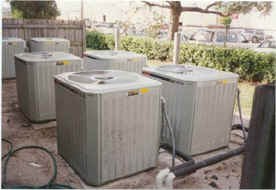 Condensing units at St. Petersburg Sanitation Services